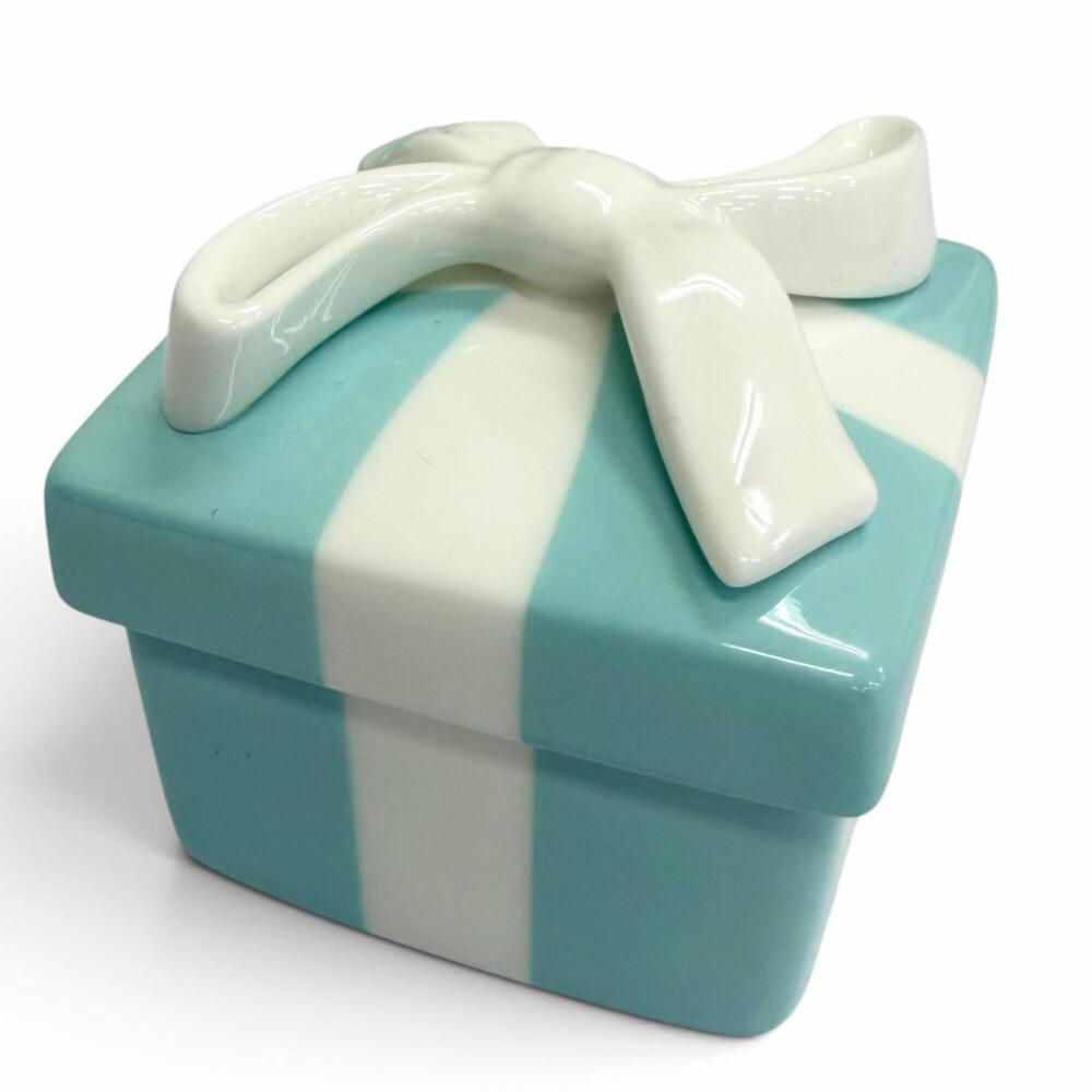 TIFFANY&Co. Tiffany & Co. Ceramic Blue Box Jewelry Case, Accessory Small Item...